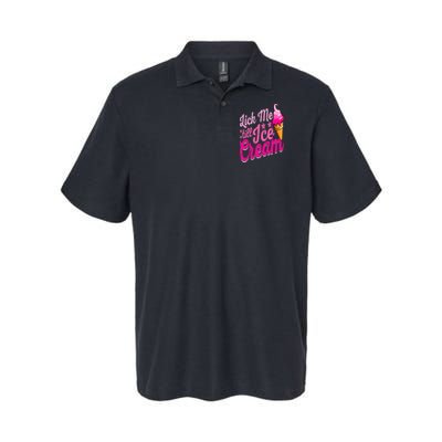 Lick Me Till Ice Cream Funny Ice Cream Lover Adult Humor Polo