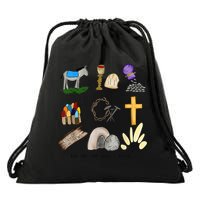 Let Me Tell You A Story Jesus Religious Christian Easter Drawstring Bag