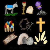 Let Me Tell You A Story Jesus Religious Christian Easter Drawstring Bag