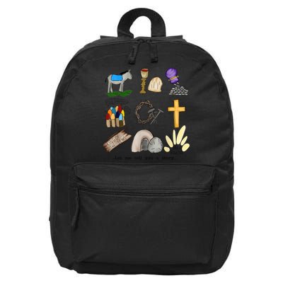 Let Me Tell You A Story Jesus Religious Christian Easter 16 in Basic Backpack