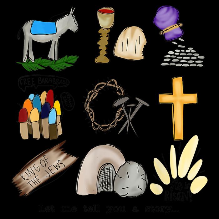 Let Me Tell You A Story Jesus Religious Christian Easter 16 in Basic Backpack