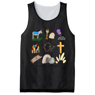 Let Me Tell You A Story Jesus Religious Christian Easter Mesh Reversible Basketball Jersey Tank
