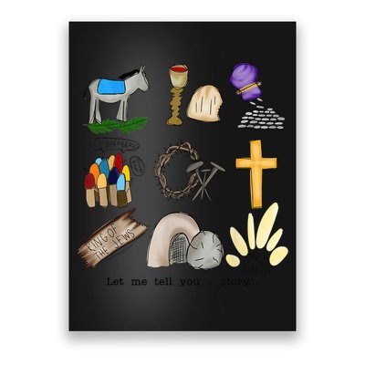 Let Me Tell You A Story Jesus Religious Christian Easter Poster