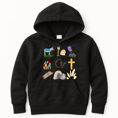 Let Me Tell You A Story Jesus Religious Christian Easter Kids Hoodie