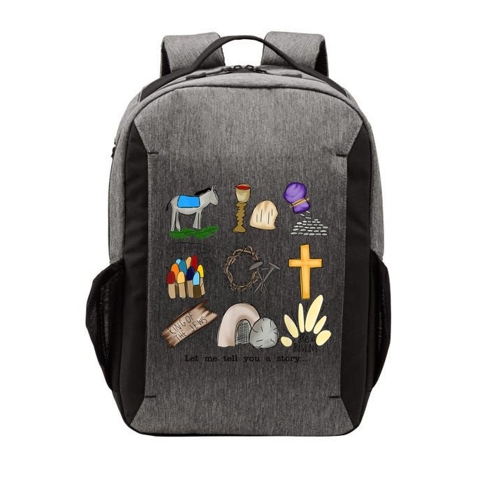 Let Me Tell You A Story Jesus Religious Christian Easter Vector Backpack