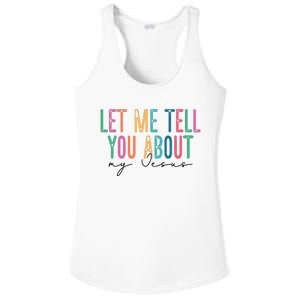 Let Me Tell You About My Jesus Ladies PosiCharge Competitor Racerback Tank