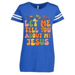 Let Me Tell You About My Jesus Christian Enza Ladies Jersey Football T-Shirt