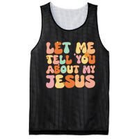 Let Me Tell You About My Jesus Christian Mesh Reversible Basketball Jersey Tank