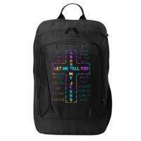 Let Me Tell You About My Jesus Christian Bible God Tie Dye City Backpack