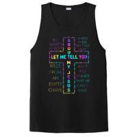 Let Me Tell You About My Jesus Christian Bible God Tie Dye PosiCharge Competitor Tank