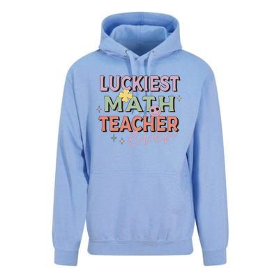 Luckiest Math Teacher Ever Unisex Surf Hoodie