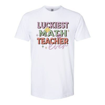 Luckiest Math Teacher Ever Softstyle® CVC T-Shirt