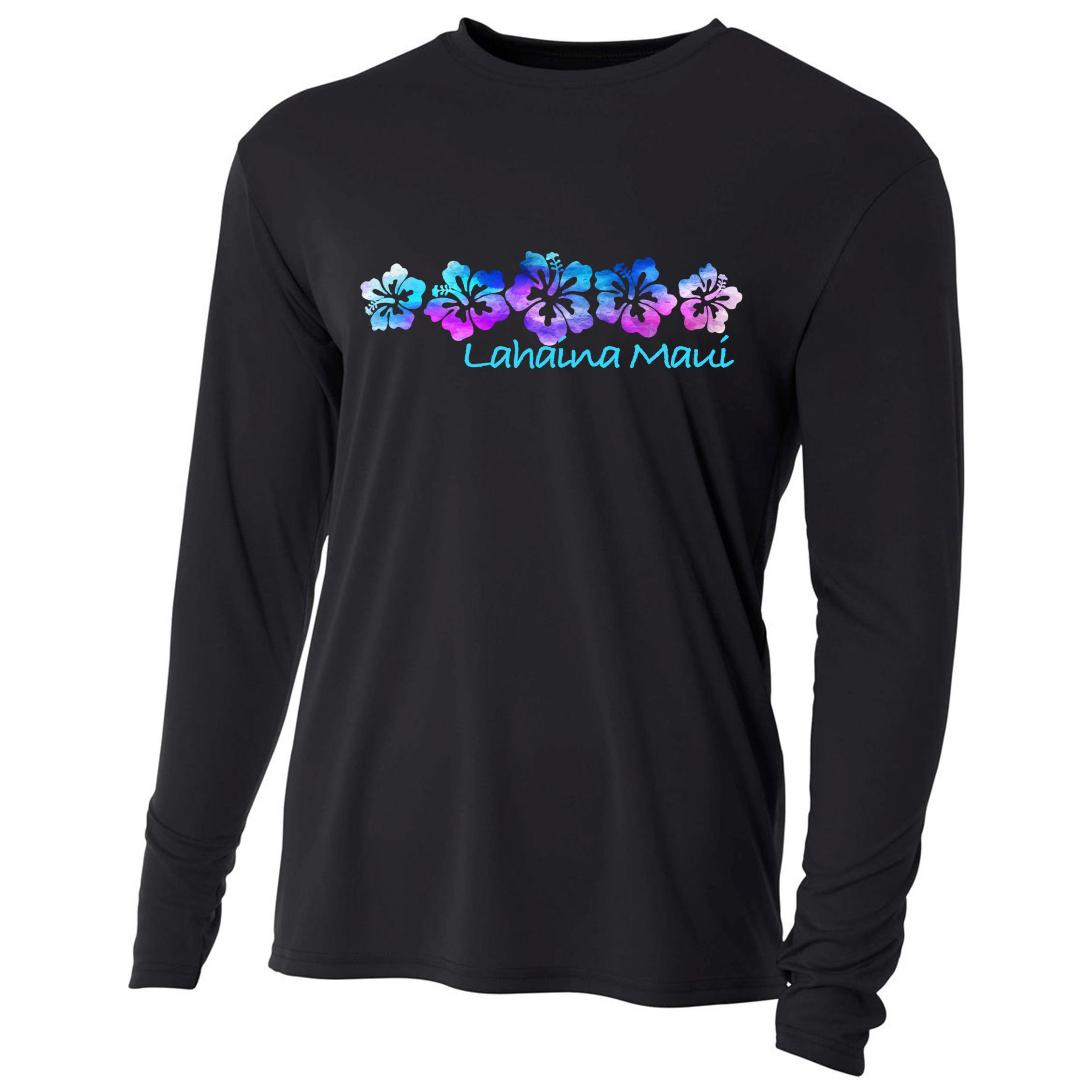 Lahaina Maui Tropical Flower Great Giftgiftvacation Beach Gift Cooling Performance Long Sleeve Crew