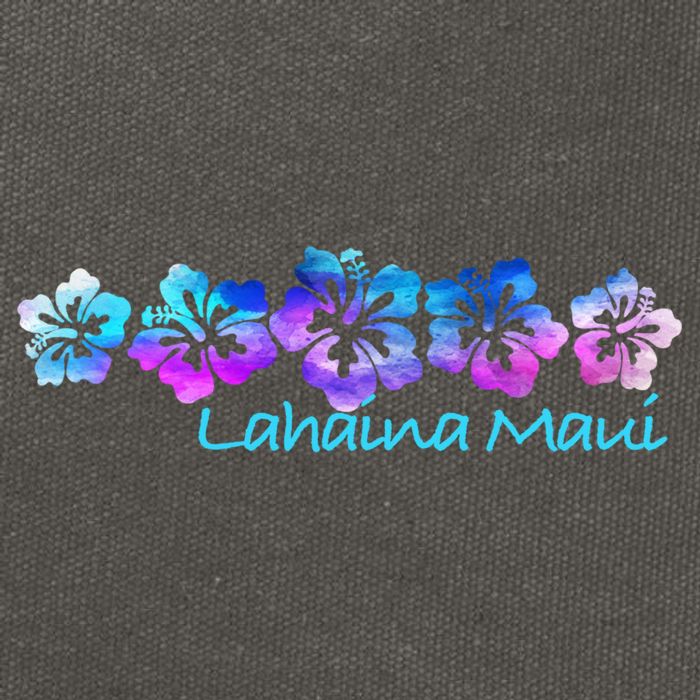 Lahaina Maui Tropical Flower Great Giftgiftvacation Beach Gift Cotton Canvas Backpack
