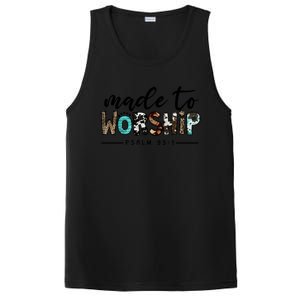 Leopard Made To Worship Bible Christian Western Country Gift PosiCharge Competitor Tank