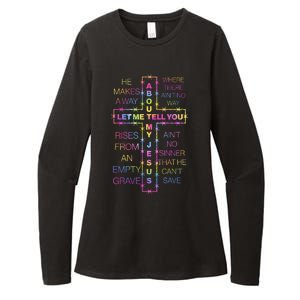 Let Me Tell You About My Jesus Womens CVC Long Sleeve Shirt