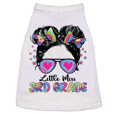 Little Miss Third Grade Girl Back To School 3rd Grade Doggie Tank