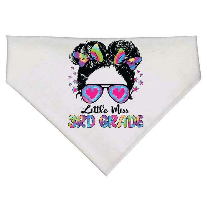 Little Miss Third Grade Girl Back To School 3rd Grade USA-Made Doggie Bandana