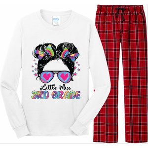 Little Miss Third Grade Girl Back To School 3rd Grade Long Sleeve Pajama Set