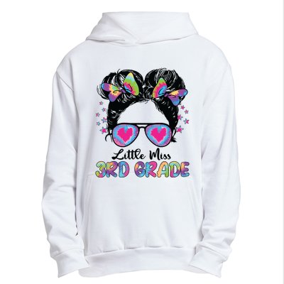 Little Miss Third Grade Girl Back To School 3rd Grade Urban Pullover Hoodie