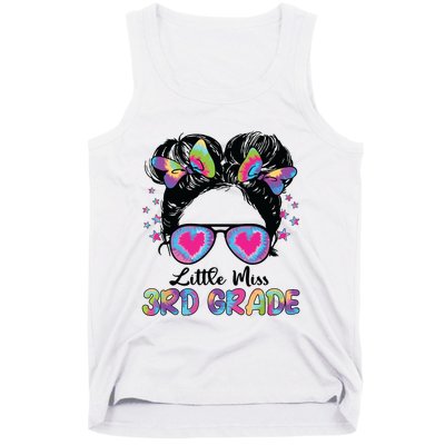 Little Miss Third Grade Girl Back To School 3rd Grade Tank Top