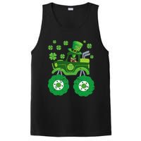 Leprechaun Monster Truck Pugs St Patricks Day Dog Lover PosiCharge Competitor Tank