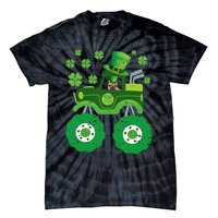 Leprechaun Monster Truck Pugs St Patricks Day Dog Lover Tie-Dye T-Shirt