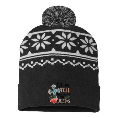 Let Me Tell You About My Jesus Christian Bible God USA-Made Snowflake Beanie