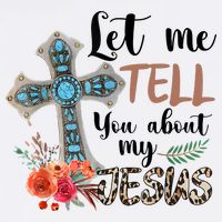 Let Me Tell You About My Jesus Christian Bible God Women's V-Neck T-Shirt