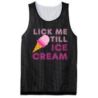 Lick Me Till Ice Cream Funny saying Mesh Reversible Basketball Jersey Tank