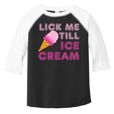 Lick Me Till Ice Cream Funny saying Toddler Fine Jersey T-Shirt