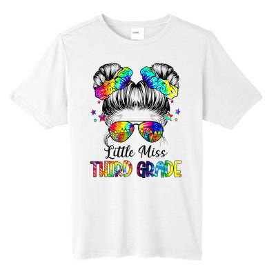 Little Miss Third Grade Messy Bun Back To School Tall Fusion ChromaSoft Performance T-Shirt