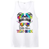 Little Miss Third Grade Messy Bun Back To School PosiCharge Competitor Tank