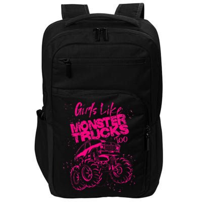 Like Monster Trucks Too Cool Racers Funny Cars Gift Impact Tech Backpack