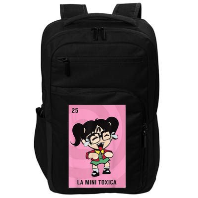 La Mini Toxica Card Mexican Lottery Card Baby Girl Impact Tech Backpack