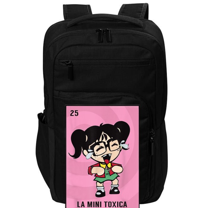 La Mini Toxica Card Mexican Lottery Card Baby Girl Impact Tech Backpack