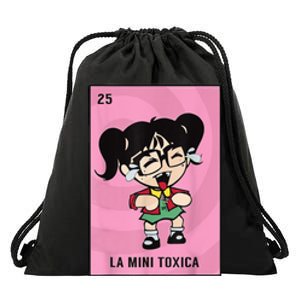 La Mini Toxica Card Mexican Lottery Card Baby Girl Drawstring Bag