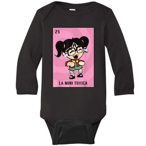 La Mini Toxica Card Mexican Lottery Card Baby Girl Baby Long Sleeve Bodysuit