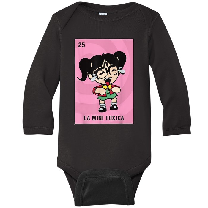 La Mini Toxica Card Mexican Lottery Card Baby Girl Baby Long Sleeve Bodysuit