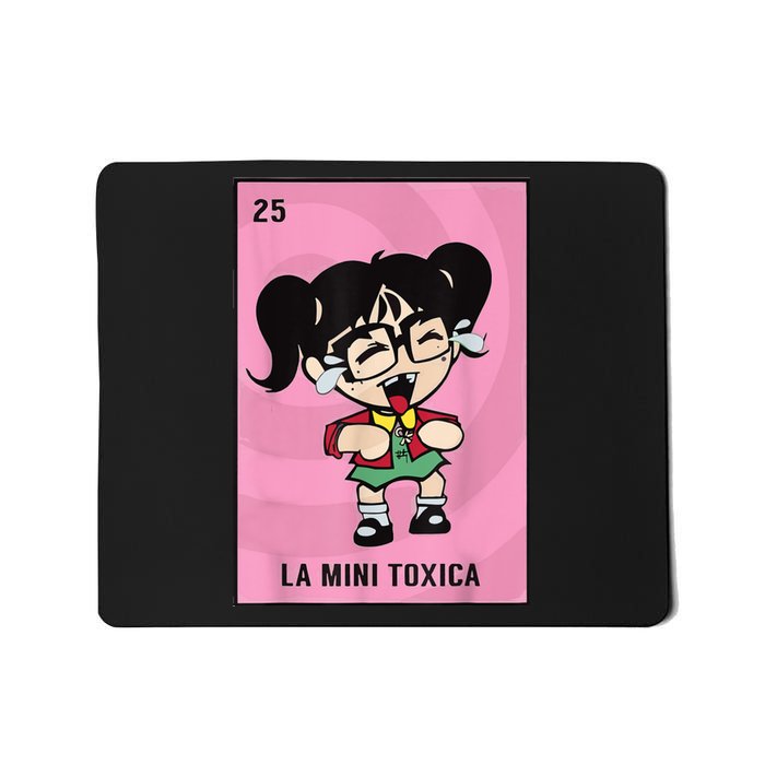 La Mini Toxica Card Mexican Lottery Card Baby Girl Mousepad