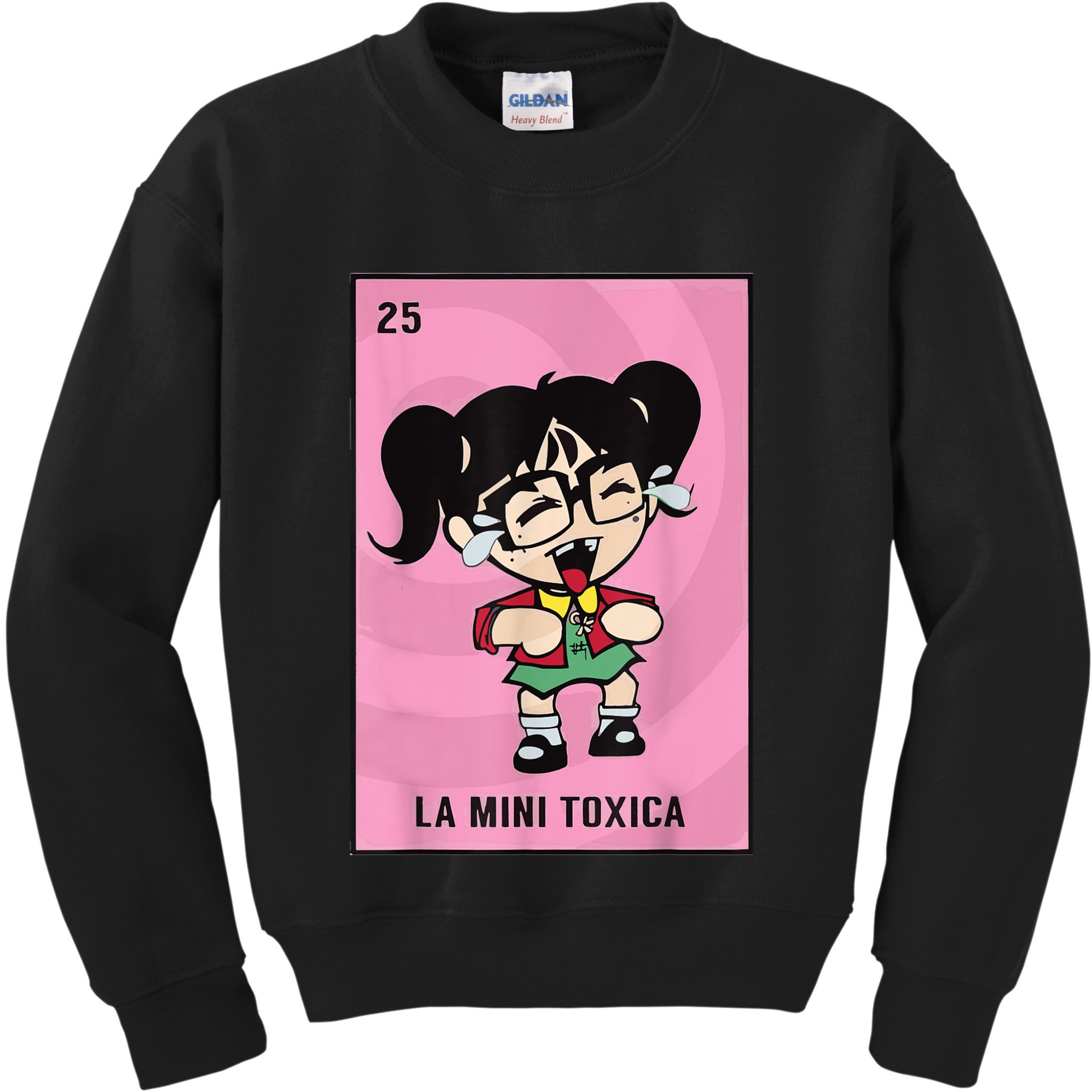 La Mini Toxica Card Mexican Lottery Card Baby Girl Kids Sweatshirt