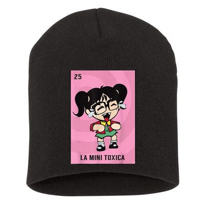 La Mini Toxica Card Mexican Lottery Card Baby Girl Short Acrylic Beanie