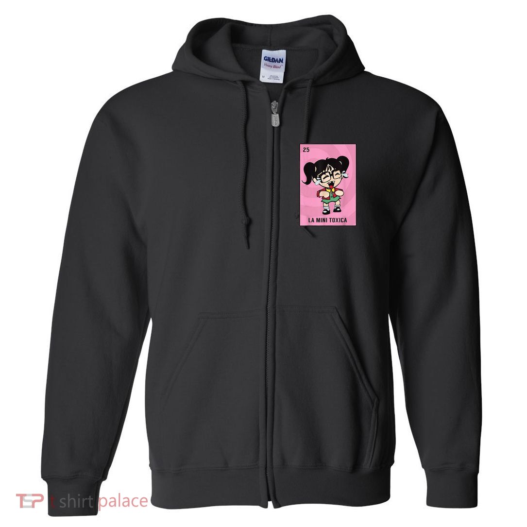 La Mini Toxica Card Mexican Lottery Card Baby Girl Full Zip Hoodie