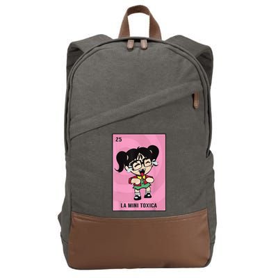 La Mini Toxica Card Mexican Lottery Card Baby Girl Cotton Canvas Backpack