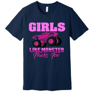 Like Monster Trucks Too Premium T-Shirt