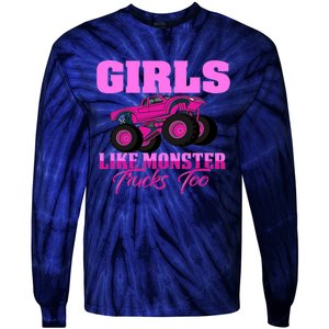 Like Monster Trucks Too Tie-Dye Long Sleeve Shirt