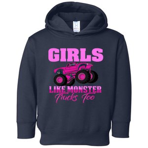 Like Monster Trucks Too Toddler Hoodie