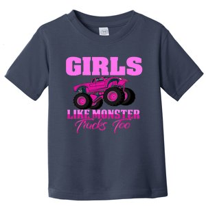 Like Monster Trucks Too Toddler T-Shirt