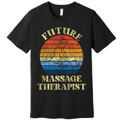 Licensed Massage Therapist Therapy Future Retro Premium T-Shirt