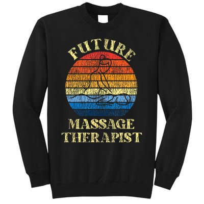 Licensed Massage Therapist Therapy Future Retro Tall Sweatshirt